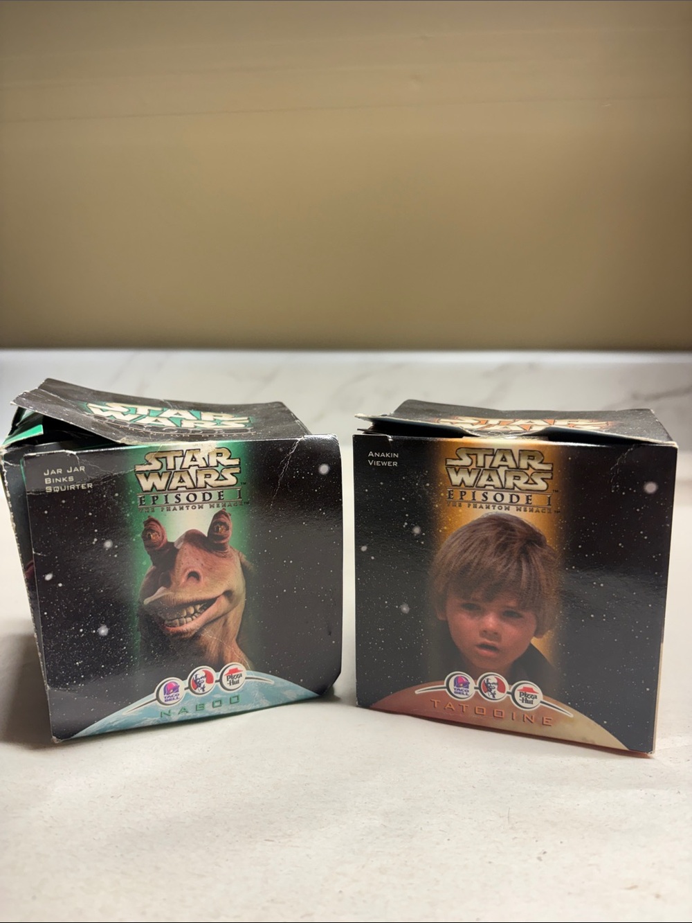 Star Wars kids meal toys-Black, Red, Green